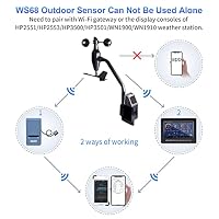 ECOWITT Außen-Sensor WS68 für Wetterstation, solarbetriebener Funk-Windmesser, Windgeschwindigkeits-/Windrichtungssensor – Zubehör, nicht für den eigenständigen Gebrauch 868 MHz – Ansicht 4
