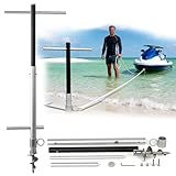 VINTX 2-Piece Aluminum Shallow Water Sand Anchor (44.22' H) – Premium Screw-in...