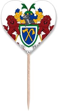 Gambia Africa National Emblem Toothpick Flags Heart Lable Cupcake Picks