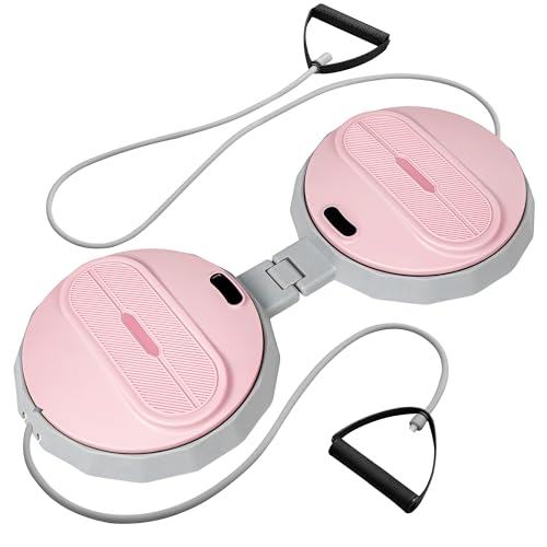 Tongdayi Máquina giratoria de cintura, equipo de entrenamiento de abdominales plegable con capacidad de peso de 300 libras, tabla giratoria de abdominales silenciosa para equipo de ejercicio de