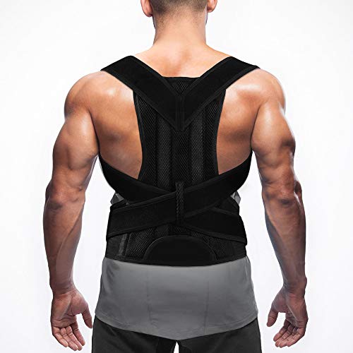 Back Brace Posture Corrector for Women Men Providing Pain Relief for Neck, Back, Shoulders, Improves Upright Stance,Adjustable and Breathable Back Brace (XXL-Waist? 41.33
