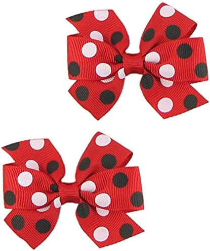 Baby Hair Clips,Cute Hair Clips for Girls,Hair Clips for Women-2ct 3" Red Hair Bows for Girls-Baby Bows Hair Clip Metal Alligator Clips for Hair,Hair Accessories for Women, Hair Accessories for Girls