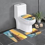 Dimensiones del producto: las alfombrillas rectangulares miden 60 cm de largo x 40 cm de ancho; las alfombrillas en forma de U miden 50 cm de largo x 40 cm de ancho; las fundas en forma de O son de 35 cm de ancho x 45 cm de alto. Mide las dimensiones antes de comprar para garantizar un ajuste adecuado.