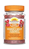 Sundown Naturals Women's Multivitamin with Biotin Gluten-Free Gummies Raspberry Flavor - 60 ct, Pack...