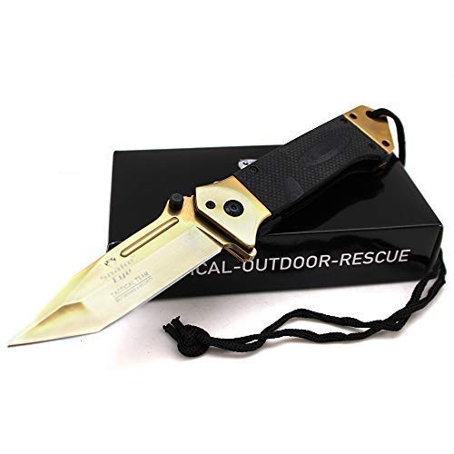 Snake Eye Tactical Action Assisted Knife G-10 Handle 8Cr13MoV Razor Sharp Blade - Every Day Carry - Includes Landyard and Heavy Duty Sheath. Bundle - 2 Items: 1 Knife and 1 Sheath - Snake Eye Tactical