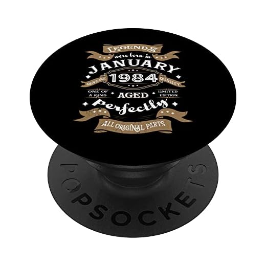 Leyendas nacieron en enero de 1984 regalo de cumpleaños PopSockets PopGrip Intercambiable