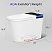Casta Diva Smart Toilet with Bidet Built in, Auto Open Close, Foot Sensor, 1000 MaP Auto Flushing, ADA Comfort Height, Artistic Lighting, Smart Heated Seat, Foam Dispenser, Tank Built in (CD-U010Max)