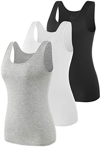 Vislivin Tank Tops for Woman Sleeveless Basic Undershirt Layering Tanks