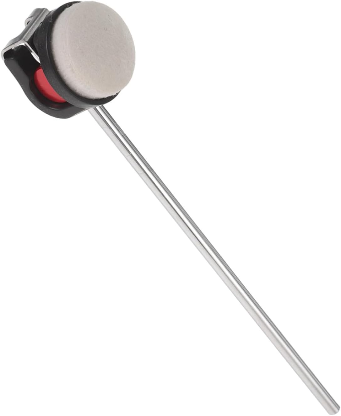Pedal de bombo con mazo de fieltro rojo de 8 pulgadas miniatura 1