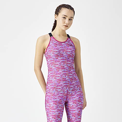 Speedo(スピード) フィットネス水着 Breaks Across GP Top ブレイクスアクロスグラフィックトップ レディース SFW72273 マジェンタ M