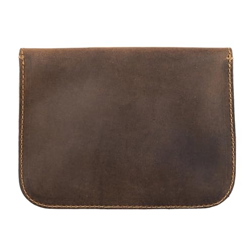 Hide-Drink-Leather-Leaves-Card-Wallet-Pouch-Soft-Coin-Cash-Organizer-Cable-Holder-Accessories-Case-Handmade-Includes-101-Year-Warranty-Bourbon-Brown