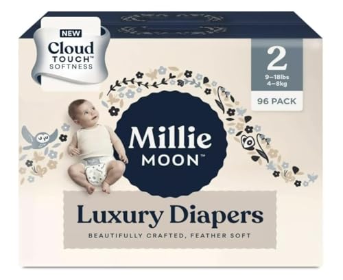 Image of Millie Moon Luxury Diapers - (Size - 2 and Count - 96)