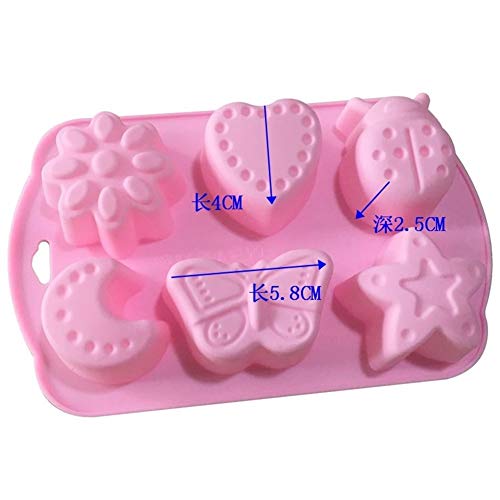 Silicone Molds Insects, Lovely Butterfly Shape Craft Art Silicone Soap Molds, Insect Flowers Stars Moon Theme Craft Molds Diy Handmade Soap Cake Bread Chocolate Molds - Craft Making Supplies By Yscen #TOP3