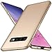 Produktbild Conie CP32723 Classic Plain Kompatibel mit Samsung Galaxy S10 Plus, Hülle Basic Ultradünn Slim Cover Handyhüllen PC Bumper Schutzhülle für Galaxy S10 Plus Case Matt Gold