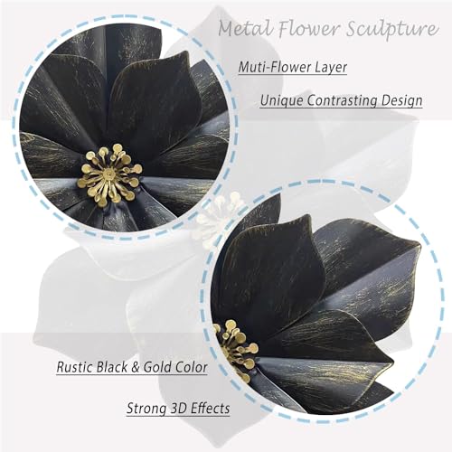 Novbvia Metal Flower Wall Sculpture thumb #1