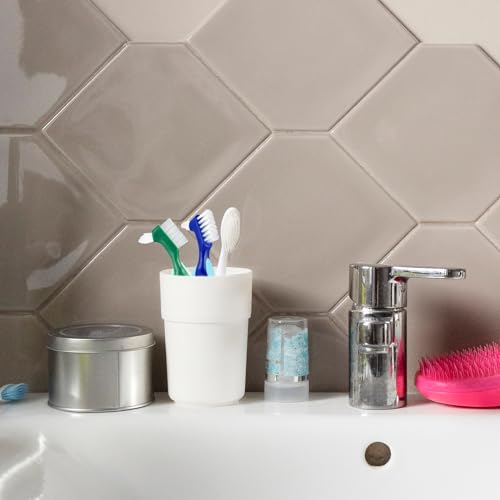 Harte Prothesenbürste 3 Stück Premium Hygiene Prothesenreinigungsbürste Doppelseitige Zahnbürste Mit Mehrschichtigen Borsten Rutschfestem Gummigriff für Die Reinigung Falscher Zähne (Rot Grün Blau)