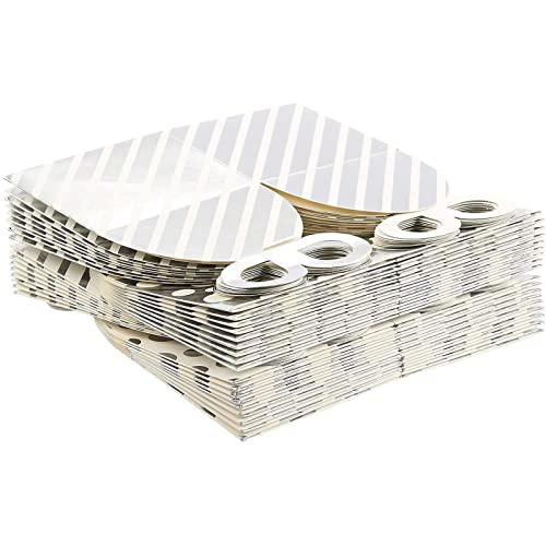 Paper Gift Boxes For Party Favors, Silver Foil (3.7 X 3.2 In, 36-Pack) #TOP4