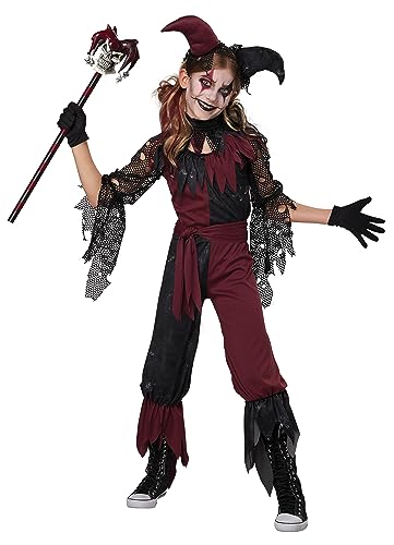 California Costumes Psycho Jester Costume for Girls Large