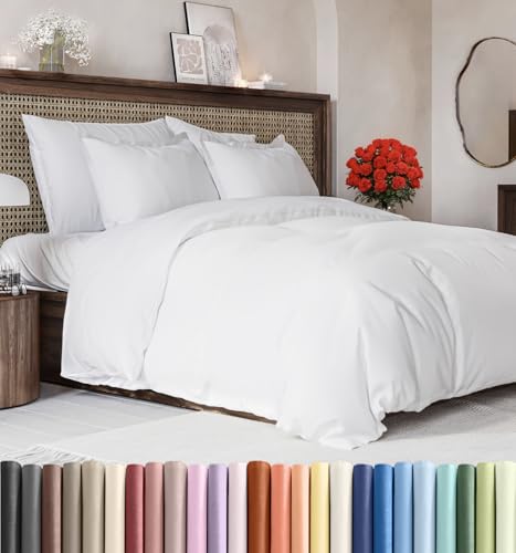 White Duvet Cover Queen Size - Extra Soft Queen Size