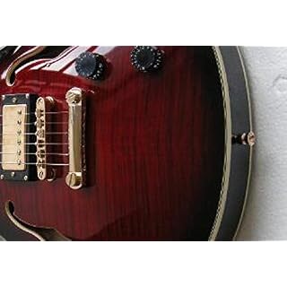 AURH skjos Body Hollow Electric Guitar Guitare Red Jazz Guitar Guitar Golden Guitare Classique (Color : 38 inch) - Les Beatles, Paul McCartney, John Lennon, RIngo Starr, George Harrison AURH skjos Body Hollow Electric Guitar Guitare Red Jazz Guitar Guitar Golden Guitare Classique (Color : 38 inch) – Image 3