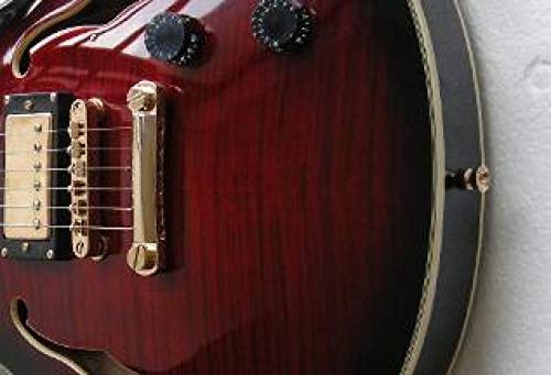 AURH skjos Body Hollow Electric Guitar Guitare Red Jazz Guitar Guitar Golden Guitare Classique (Color : 38 inch) - Les Beatles, Paul McCartney, John Lennon, RIngo Starr, George Harrison AURH skjos Body Hollow Electric Guitar Guitare Red Jazz Guitar Guitar Golden Guitare Classique (Color : 38 inch) – Image 4