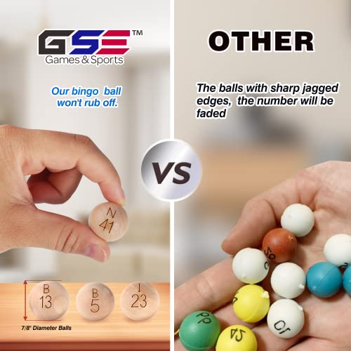 Gse 7/8-Inch Solid Wooden Replacement Bingo Balls For Parties, Bingo Nights, Prize Raffles… #TOP4