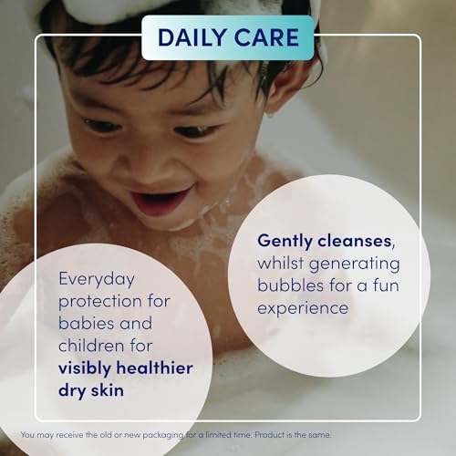 Oilatum Junior Soothing Bath Bubbles, For Dry, Sensitive & Eczema-Prone Skin, Gentle Cleanser Soothes & Moisturise Delicate Skin, Everyday use for Babies & Children, Fragrance Free, 1 x 300ml - Image 4