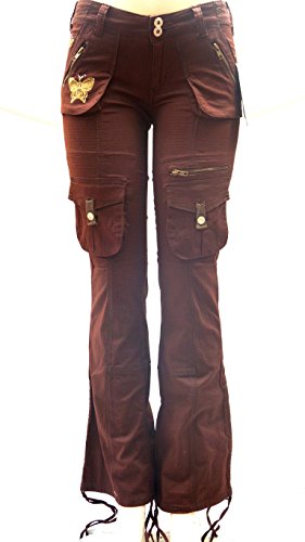 J-Star/Lucy/Blue Pointe Jeans Juniors Womens Stretch Hipster Multi Pockets Camouflage Cargo Pants