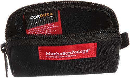 Manhattan Portage Coin Purse (Black, Eclectic Colors, Zipper Closure, Pouch, Credit Card, Id Card, Jewelry, Keys, Water Resistant, Gift, 1000D, Everyday Carry) #TOP3