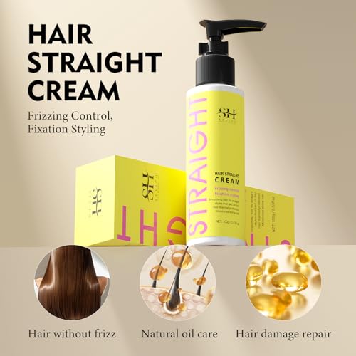 SEVICH Hair Straightener Cream - Frizz Control Hair Care Products, Hair Serum for Frizzy and Damaged Hair, Keratina Para Alisar El Pelo - Long-Lasting Smoothness, Hair straightening 72H,100g - Thumbnail 2