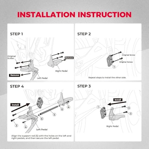 Kits support d'extension repose-pieds électriques pour Talaria Sting MX3 MX4 - 3