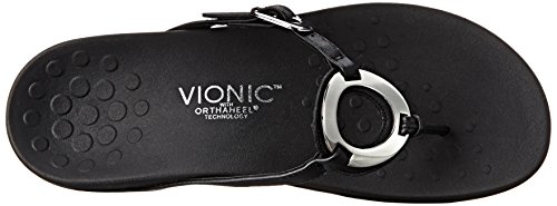 Vionic Women's Rest Karina Backstrap Sandal- Supportive Ladies Slip On Sandals That Include Three-Zone Comfort With Orthotic Insole Arch Support, Medium And Wide Fit Black 10 Medium Us #TOP4