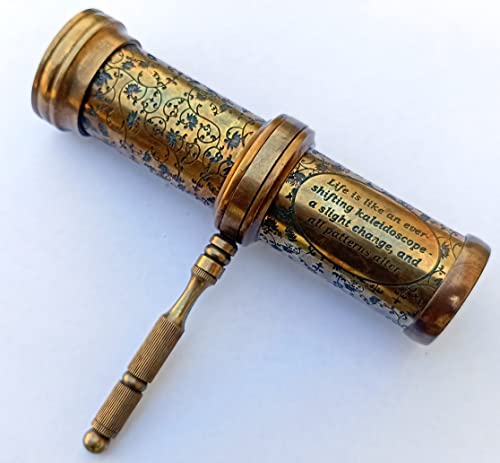 My Pet Elephant ARTGD-03 Antique Hand Carved Brass Twist Kaleidoscope thumb #8