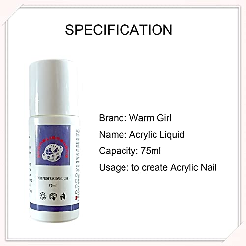 Warm Girl Acryl-Puder und Acryl-Flüssigkeitsset, Nagelpulver-Set für Nagelverlängerung, Nagelkunst-Set, Acrylkunst… – Bild 5
