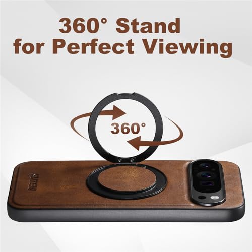Étui compatible Google Pixel 9 Pro XL housse support cuir silicone