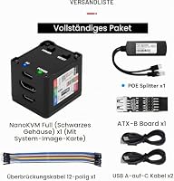 Sipeed NanoKVM IP-KVM Mini Remote Control Operations Maintenance Server, 1TOPS NPU 1GHz C906 RISC-V Linux Single Board Computer, mit HD-MI 100M Netzwerkanschluss (Black Full Kit) – Ansicht 2