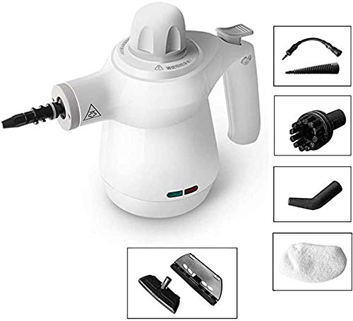 Handdampfreiniger, Druckhochtemperatur-Dampfreiniger mit Sicherheitsschloss für Fleckenentfernung, Teppich- und Polsterreinigung 9 Stück