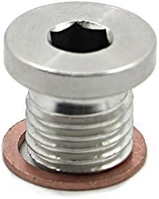 Alpha Rider Crankcase Engine Oil Drain Plug and Washer for Polaris RZR 570 800 900 1000, Sportsman 570 600 700 800 850 1000, Ranger 570 700 800 900 ETX, Scrambler 850 1000, ACE 325 570