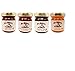Mrs. Miller's Amish Mini COUNTRY Sampler Variety 1.5 oz. - Pack of 8 (2 of ea): Apple Butter, Strawberry Rhubarb Jam, Elderberry Jelly & Peach Jam with a Jarosa Chocolate Lip Balm by Jarosa Gifts