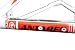 Mosso MTB 7530 TB - Cuadro, Color Blanco/Rojo, Talla 17"