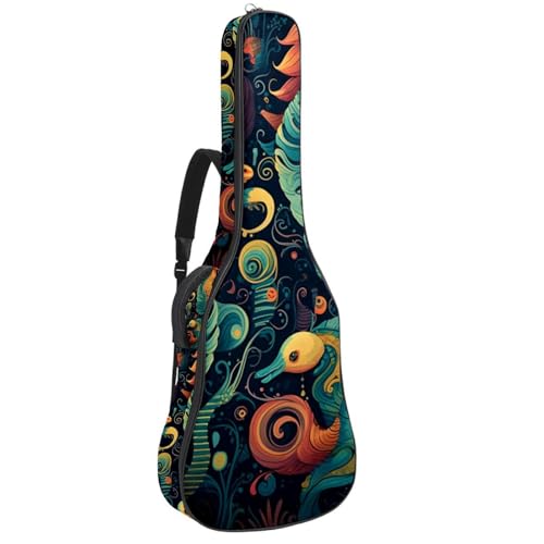 Sac pour guitare acoustique au design artistique baroque avec finitions durables