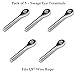 5 Pack 316 Stainless Steel Swage Eye Terminals for 1/8” Wire Rope – Corrosion Resistant Cable End Fittings for Boat Rigging, Deck Railing, Industrial & Automotive Projects