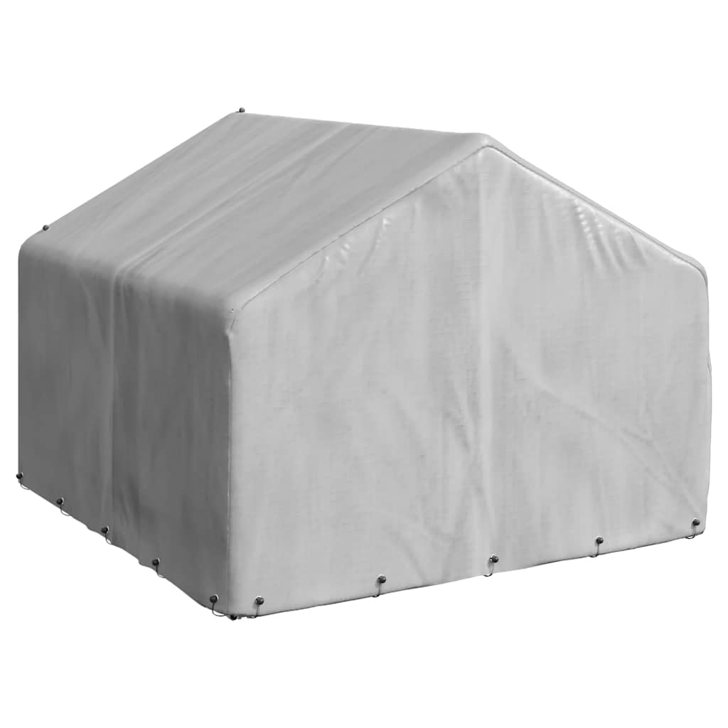 Chenil d'extérieur pour Chien, Enclos Niche Cage pour Chien Métal Chenil d'extérieur pour Chiens Housse 2x2x1,5 m Acier galvanisé