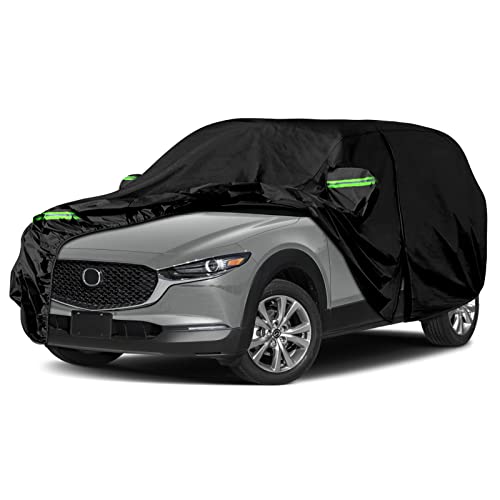 Image of Waterproof Car Cover Replace for 2020-2024 Mazda CX-30, 6 Layers All Weather Custom-fit All Weather Car Covers with Zipper Door & Windproof Bands for Sun Snow Rain Dust Protection (CX-30)