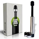 Drinkkler Vacuum Wine Stoppers - Stainless Steel Wine Pump Creates a Vacuum Tight Seal to Keep Wine Fresh