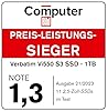 Verbatim SSD Vi550 S3 - SSD interno da 256GB - Solid State Drive - Interfaccia SATA III 2,5''- Unità SSD interna con tecnologia 3D NAND - SSD da 256GB ad alta prestazione- 560MB/s - nero