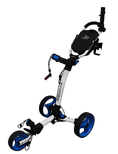 Axglo Trilite T3 Carro Manual De Golf, Adultos Unisex, Blanco Azul, Talla Única