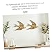 VOSAREA 2PCS Bird Wall Art Bird Wall Figurine Swallow Wall Sculpture Resin Wall Hanging Decor 3D Sculpted Floating Wall Sculpture Antique Swallow Hanging Ornament (4.91X3.93X0.59inch)