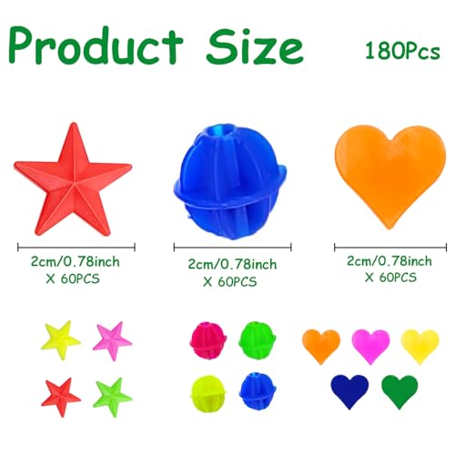 OWMOSYX 180 Pieces Bike Wheel Spoke Beads Plastic Clip Beads Spoke Colorful Bicycle Bike Spoke Decorations for Kids Bike Accessories Girls Boys (Style 2) - Thumbnail 2
