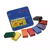 In una latta. STOCKMAR 34000 - Pastelli a Cera con Cera d\'api, Resistenti all\'Acqua, 8 Pezzi, Custodia in Metallo